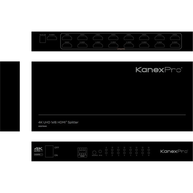 KanexPro 4K UHD 1x16 HDMI Distribution Amplifier w/ HDCP2.2
