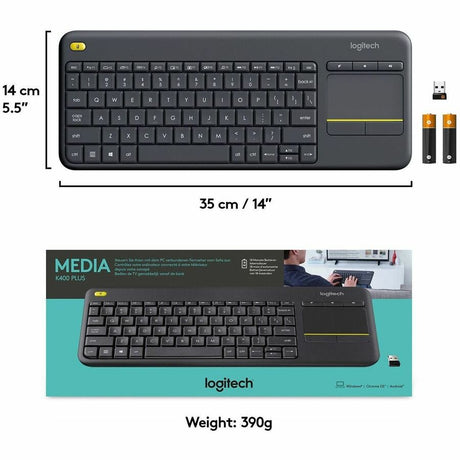 Logitech K400 Plus Touchpad Wireless Keyboard
