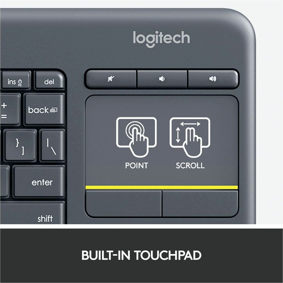 Logitech K400 Plus Touchpad Wireless Keyboard