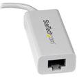 StarTech.com USB-C to Gigabit Ethernet Adapter - White - Thunderbolt 3 Port Compatible - USB Type C Network Adapter