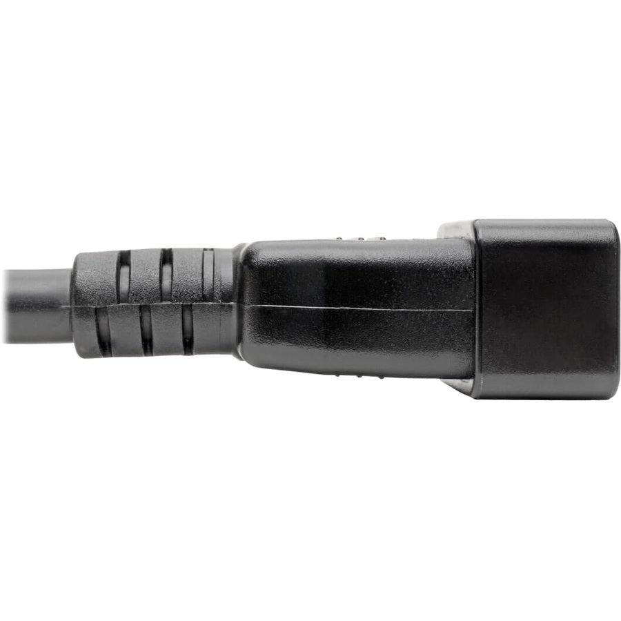 Eaton Tripp Lite Series C20 to C13 Power Cord for Computer - Heavy-Duty, 15A, 100-250V, 14 AWG, 3 ft. (0.91 m), Black