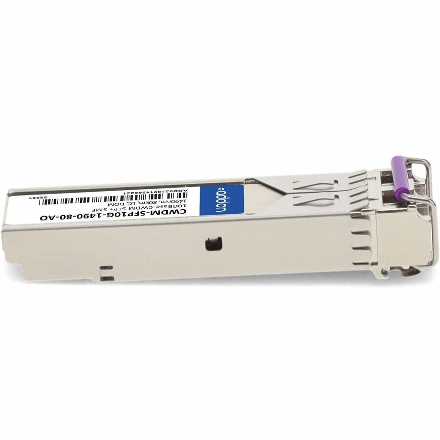 AddOn Cisco CWDM-SFP10G-1490-80 Compatible TAA Compliant 10GBase-CWDM SFP+ Transceiver (SMF, 1490nm, 80km, LC, DOM)