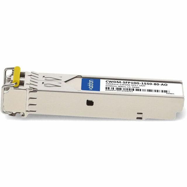 AddOn Cisco CWDM-SFP10G-1550-80 Compatible TAA Compliant 10GBase-CWDM SFP+ Transceiver (SMF, 1550nm, 80km, LC, DOM)