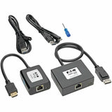 Eaton Tripp Lite Series DisplayPort to HDMI over Cat5/6 Active Extender Kit, Pigtail Transmitter/Receiver for Video/Audio, 150 ft. (45 m), TAA