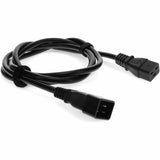 6ft C19 Female to C20 Male 16AWG 100-250V at 10A Black Power Cable