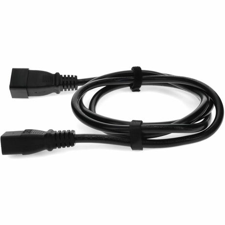 6ft C19 Female to C20 Male 16AWG 100-250V at 10A Black Power Cable