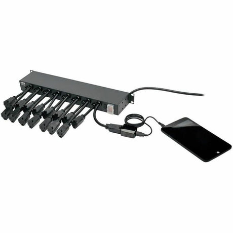 Eaton Tripp Lite Series 16-Outlet 1U Rack-Mount AC Charger Power Strip, 120V, 15A, 15 ft. (4.57 m) Cord