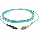 AddOn 5m LC (Male) to MT-RJ (Male) Aqua OM3 Duplex Fiber OFNR (Riser-Rated) Patch Cable