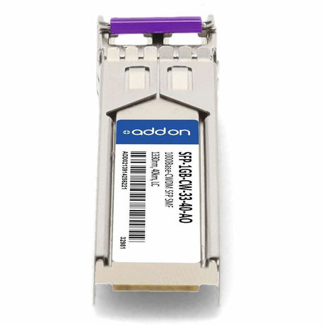 AddOn MSA and TAA Compliant 1000Base-CWDM SFP Transceiver (SMF, 1330nm, 40km, LC)