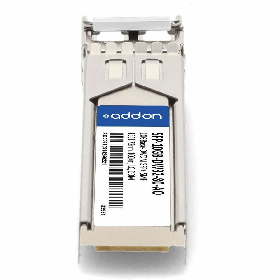 AddOn MSA and TAA Compliant 10GBase-DWDM 100GHz SFP+ Transceiver (SMF, 1551.72nm, 80km, LC, DOM)