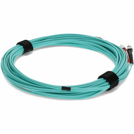 AddOn 5m ST (Male) to ST (Male) Aqua OM3 Duplex Fiber OFNR (Riser-Rated) Patch Cable