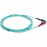 AddOn 5m MT-RJ (Male) to ST (Male) Aqua OM3 Duplex Fiber OFNR (Riser-Rated) Patch Cable