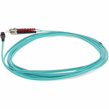AddOn 5m MT-RJ (Male) to ST (Male) Aqua OM3 Duplex Fiber OFNR (Riser-Rated) Patch Cable