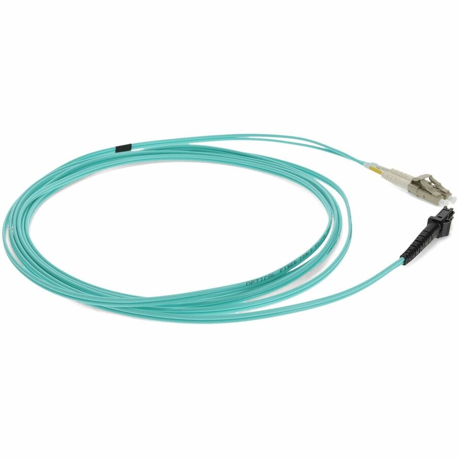 AddOn 3m LC (Male) to MT-RJ (Male) Aqua OM3 Duplex Fiber OFNR (Riser-Rated) Patch Cable