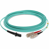 AddOn 5m MT-RJ (Male) to SC (Male) Aqua OM3 Duplex Fiber OFNR (Riser-Rated) Patch Cable