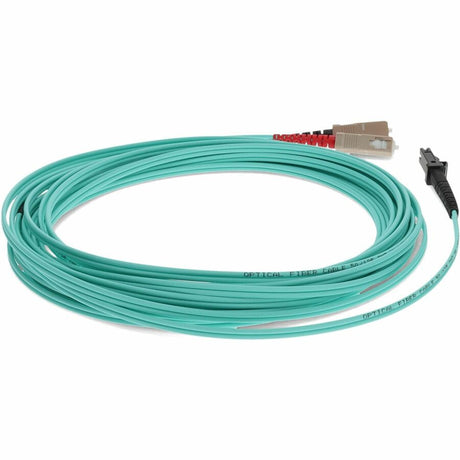 AddOn 5m MT-RJ (Male) to SC (Male) Aqua OM3 Duplex Fiber OFNR (Riser-Rated) Patch Cable