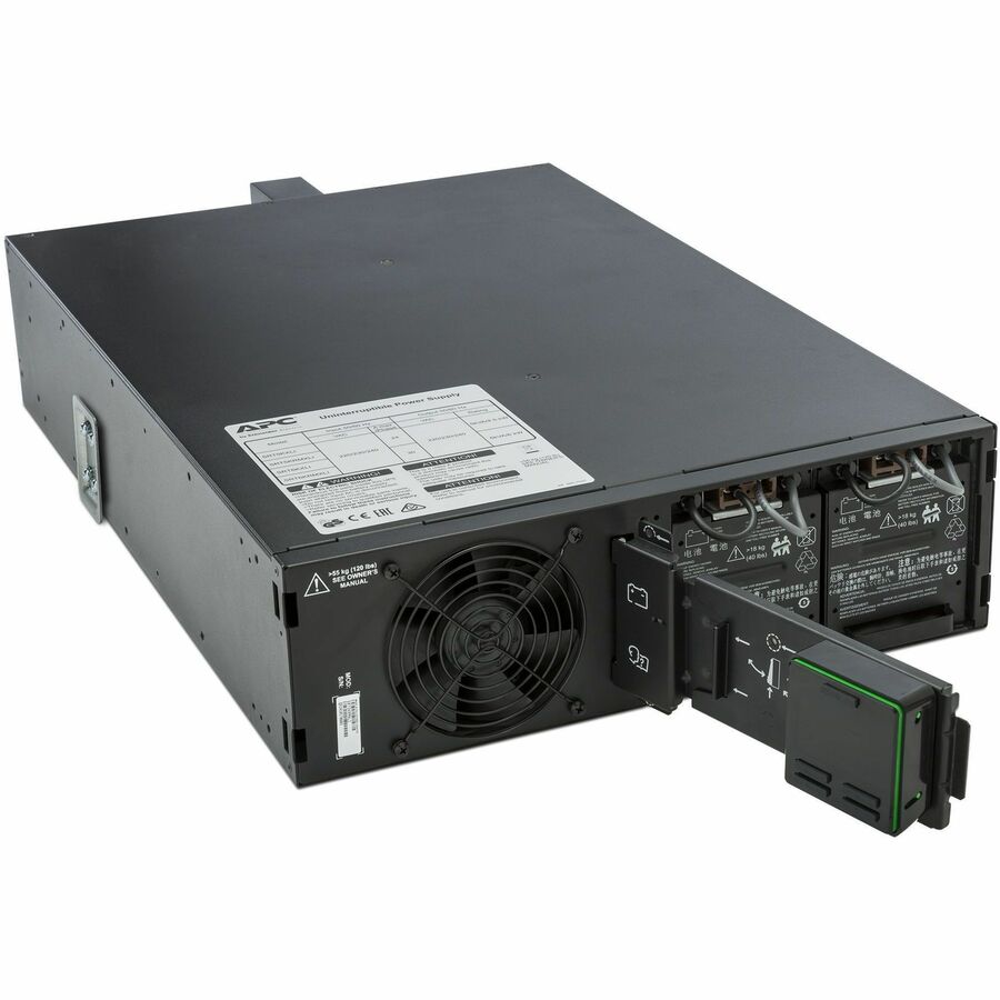 APC Smart-UPS On-Line, 5kVA, Rackmount 5U, 208V, 12 5-20R+2 L6-20R+2 L6-30R NEMA, Network Card+SmartSlot, W/ rail kit, W/ transformer 208V to 120V