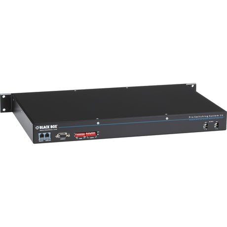 Black Box Rackmount Gang Switch - 19" , 1U, (4) Duplex Multimode SC, Network Manageable