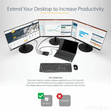 StarTech.com 3-Port Multi Monitor Adapter, DisplayPort to 3x HDMI MST Hub, Triple 1080p, Video Splitter for Extended Desktop Mode, Windows