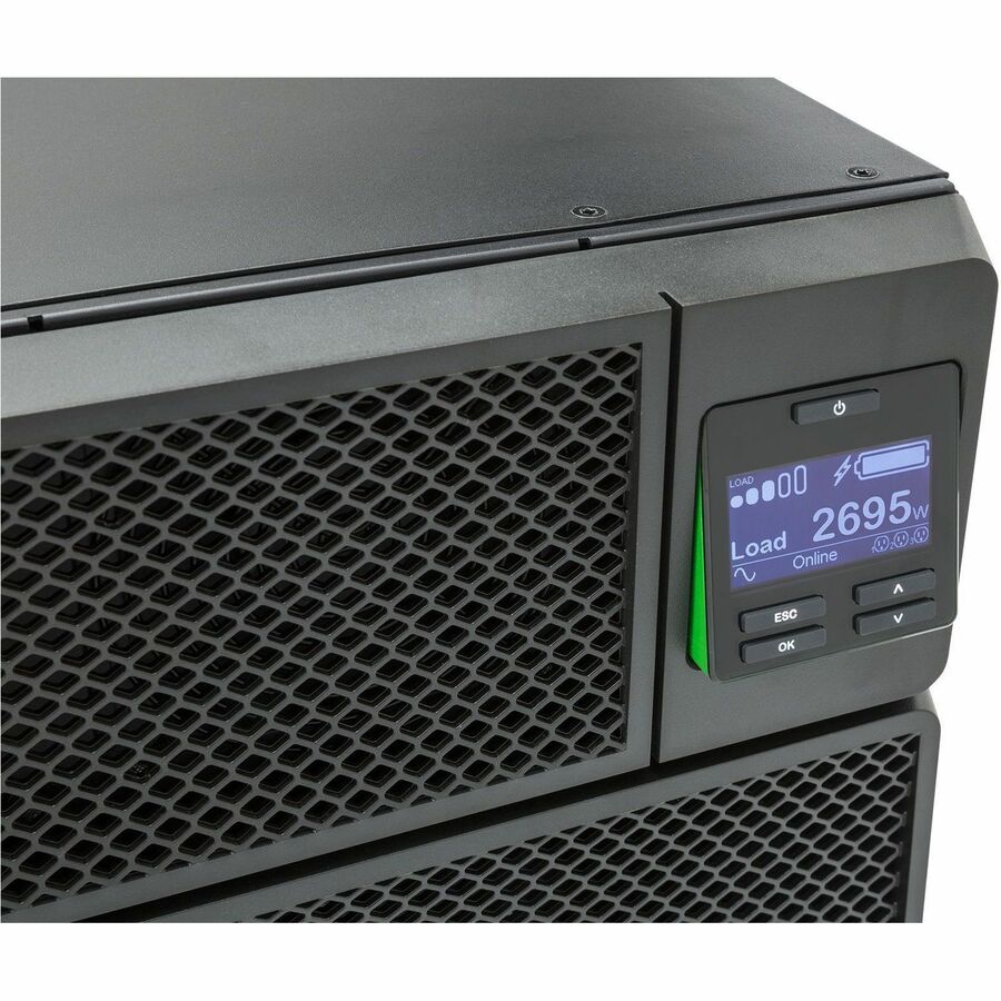 APC Smart-UPS On-Line, 6kVA/6kW, Rackmount 6U, 208V, 12x 5-20R+2x L6-20R+2x L6-30R NEMA, Network Card+SmartSlot, W/ transformer 208V-120V, W/ rail kit