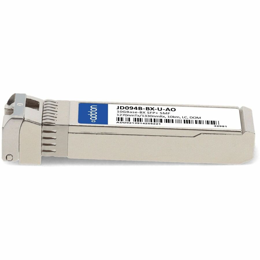 AddOn HP JD094B Compatible TAA Compliant 10GBase-BX SFP+ Transceiver (SMF, 1270nmTx/1330nmRx, 10km, LC, DOM)