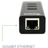 USB 3.0 Hub with Ethernet GbE