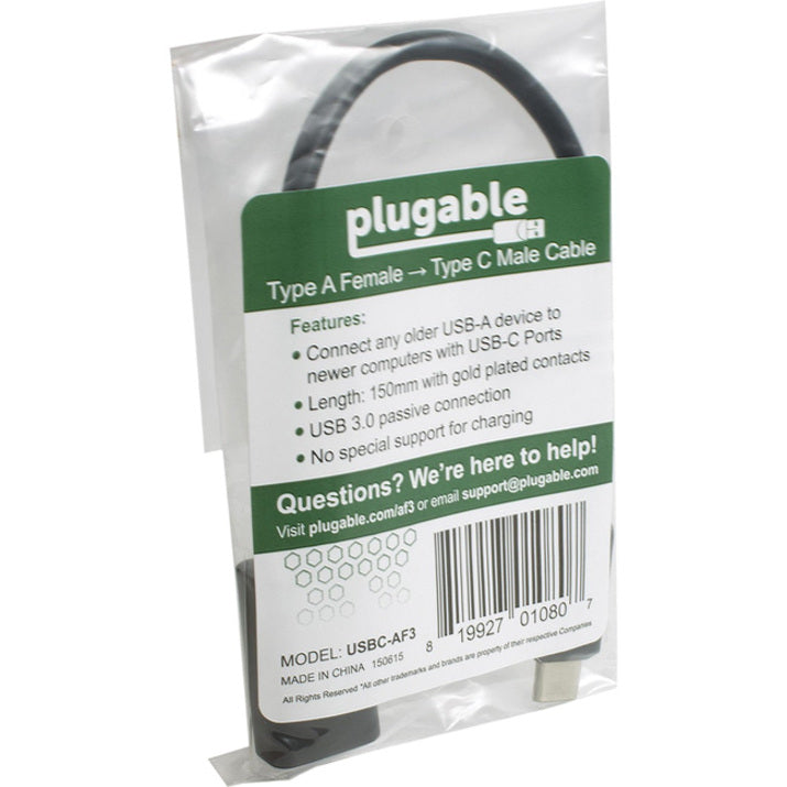 Plugable USB C to USB Adapter Cable