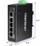 5Port HI Gigabit DinRailSwitch
