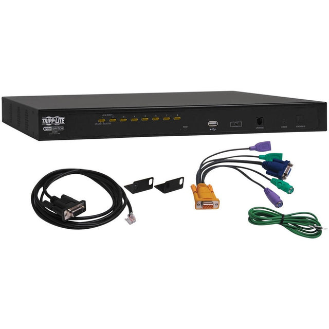 Eaton Tripp Lite Series NetDirector 8-Port 1U Rack-Mount KVM Switch, TAA