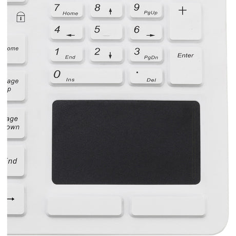 Adesso Antimicrobial Waterproof Touchpad Keyboard (White)