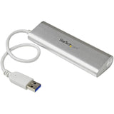 StarTech.com 4-Port USB Hub, USB A to 4x USB-A Ports, USB 5Gbps, Bus-Powered, Portable Laptop USB 3.0 Hub