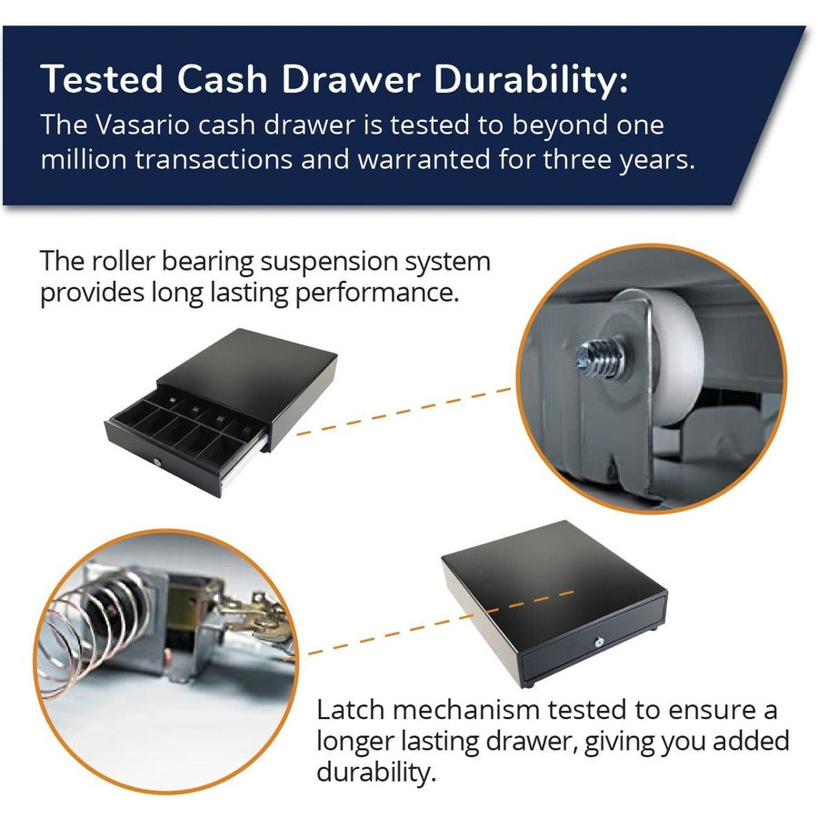 VASARIO DRAWER 14X16 BLK 24V