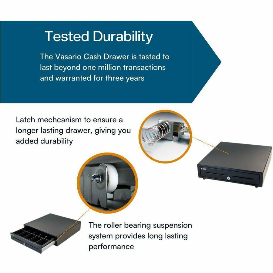 apg&reg;Standard- Duty Point of Sale Cash Drawer | Vasario Series VB554A-BL1616