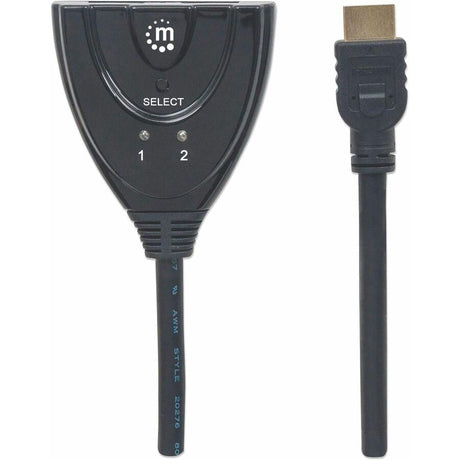 Manhattan 2-Port HDMI Switch HDMI 1.3, 2-Port, Integrated Cable