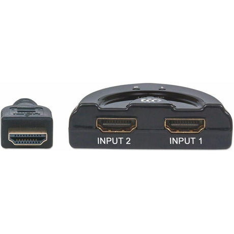Manhattan 2-Port HDMI Switch HDMI 1.3, 2-Port, Integrated Cable