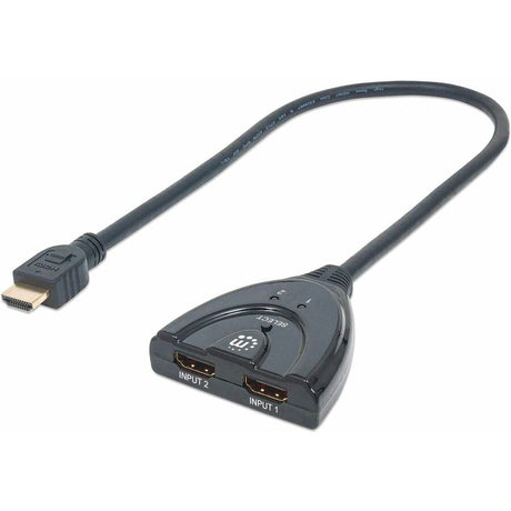 Manhattan 2-Port HDMI Switch HDMI 1.3, 2-Port, Integrated Cable