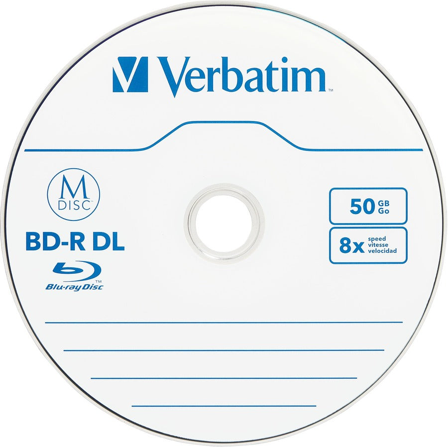 Verbatim M DISC BD-R DL - 8x - 50 GB - 25 Pack Spindle