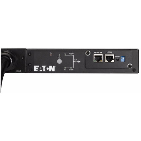 Eaton ATS rack PDU, 1U, (2) L6-20P, (2) C20 input, 3.33 kW max, 200-240V, 16A, 8 ft cord, Single-phase, Outlets: (8) C13, (1) C19