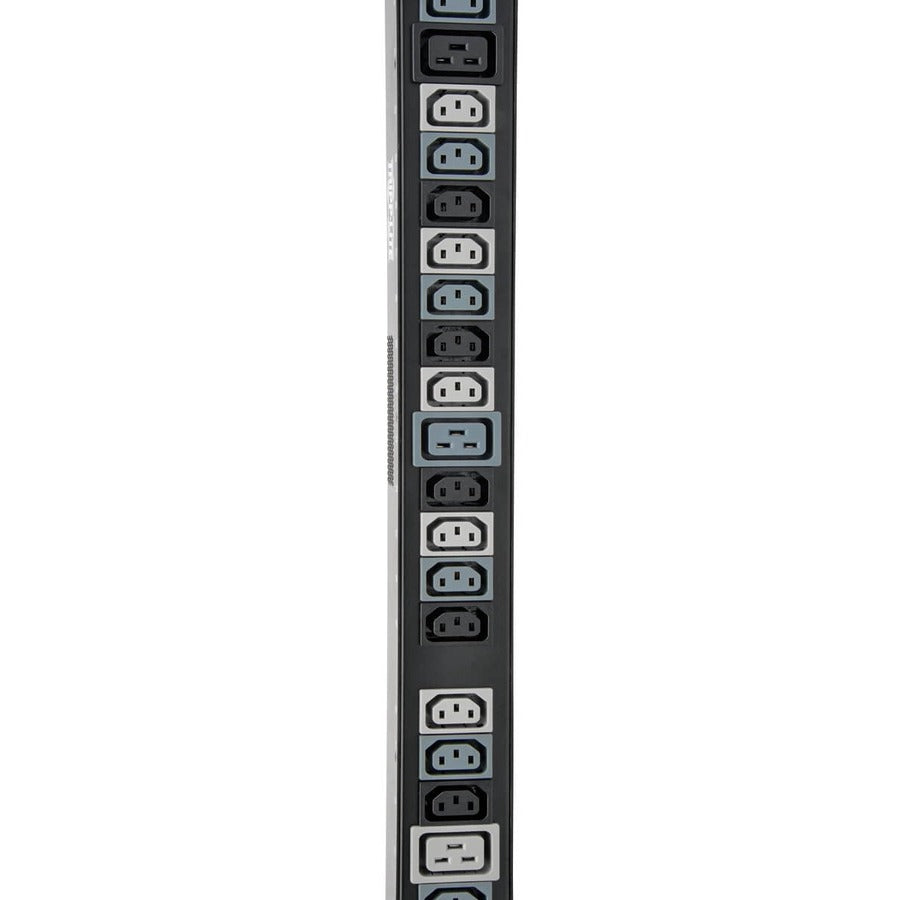 Tripp Lite by Eaton 8.6/12.6kW 3-Phase Vertical PDU Strip, 208V Outlets (42 C13 & 12 C19), 0U Rack-Mount, Accessory for Select ATS PDUs