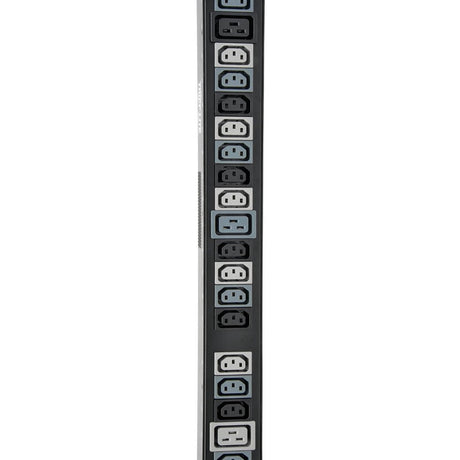Tripp Lite by Eaton 8.6/12.6kW 3-Phase Vertical PDU Strip, 208V Outlets (42 C13 & 12 C19), 0U Rack-Mount, Accessory for Select ATS PDUs