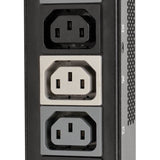 Tripp Lite by Eaton 8.6/12.6kW 3-Phase Vertical PDU Strip, 208V Outlets (42 C13 & 12 C19), 0U Rack-Mount, Accessory for Select ATS PDUs