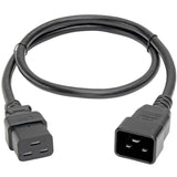 3FT POWER EXTENSION CORD 14AWG