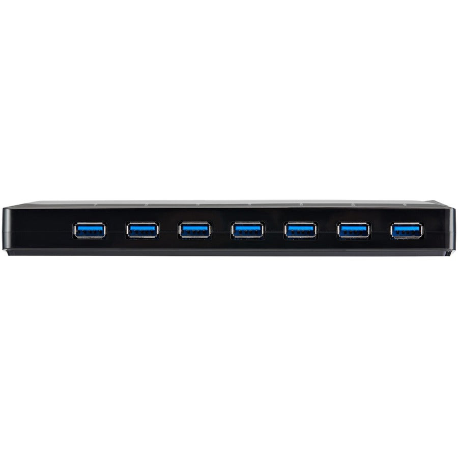 StarTech.com 7-Port USB 3.0 Hub plus Dedicated Charging Ports - 2 x 2.4A Ports - Desktop USB Hub and Fast-Charging Station