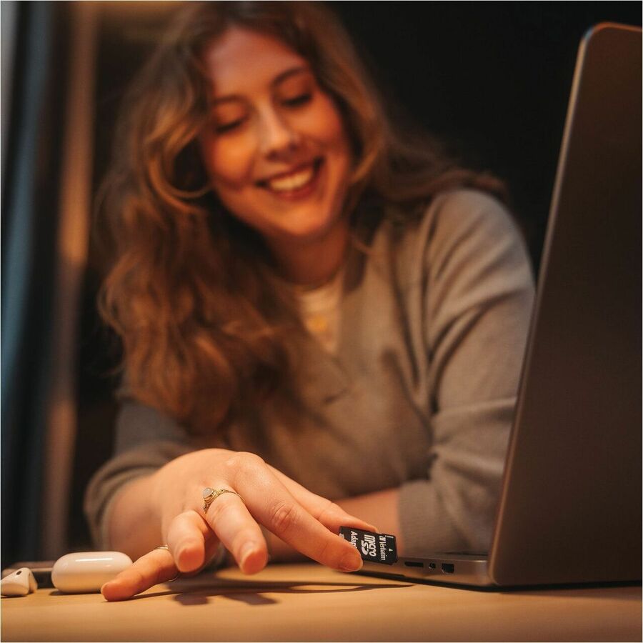 Verbatim 64GB Pro 600X microSDXC Memory Card with Adapter, UHS-I U3 Class 10