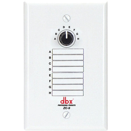 dbx ZC9 Wall-Mounted Zone Controller