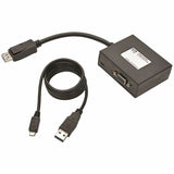 Eaton Tripp Lite Series 2-Port DisplayPort to VGA Hub, DP1.2, TAA