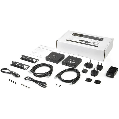 StarTech.com HDMI over CAT6 Extender with 4-port USB Hub - Remote HDMI over CAT5 or CAT6 - 165 ft (50m) - 1080p