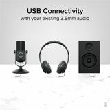 Plugable USB Audio Adapter with 3.5mm Speaker-Headphone and Microphone Jack, Add an External Stereo Sound Card to Any PC