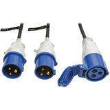 Eaton Tripp Lite Series 3.8kW Single-Phase Monitored Automatic Transfer Switch PDU, 2 200-240V IEC309 16A Blue Inputs, 1 IEC309 16A Blue Outlet, 1U