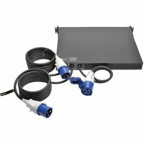 Eaton Tripp Lite Series 3.8kW Single-Phase Monitored Automatic Transfer Switch PDU, 2 200-240V IEC309 16A Blue Inputs, 1 IEC309 16A Blue Outlet, 1U